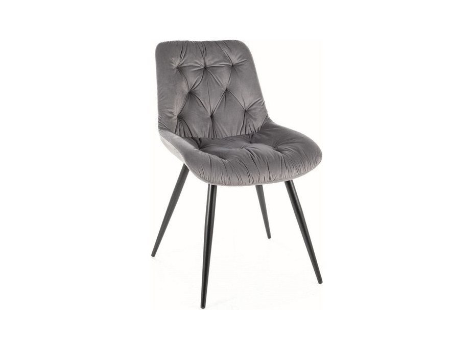 Jedálenská stolička PRAHA - čierna/sivá 14