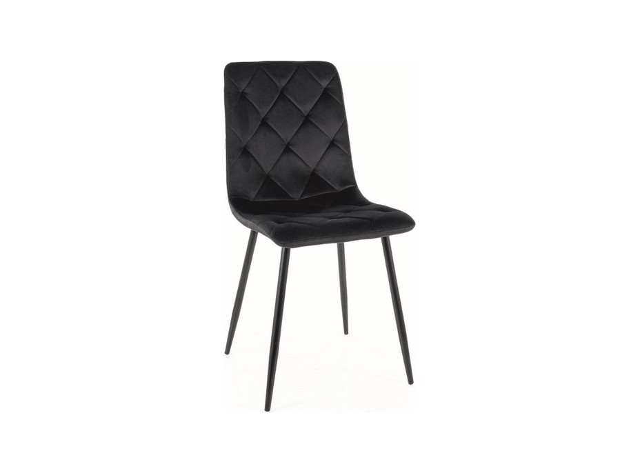 Jedálenská stolička TOM - čierna / čierna