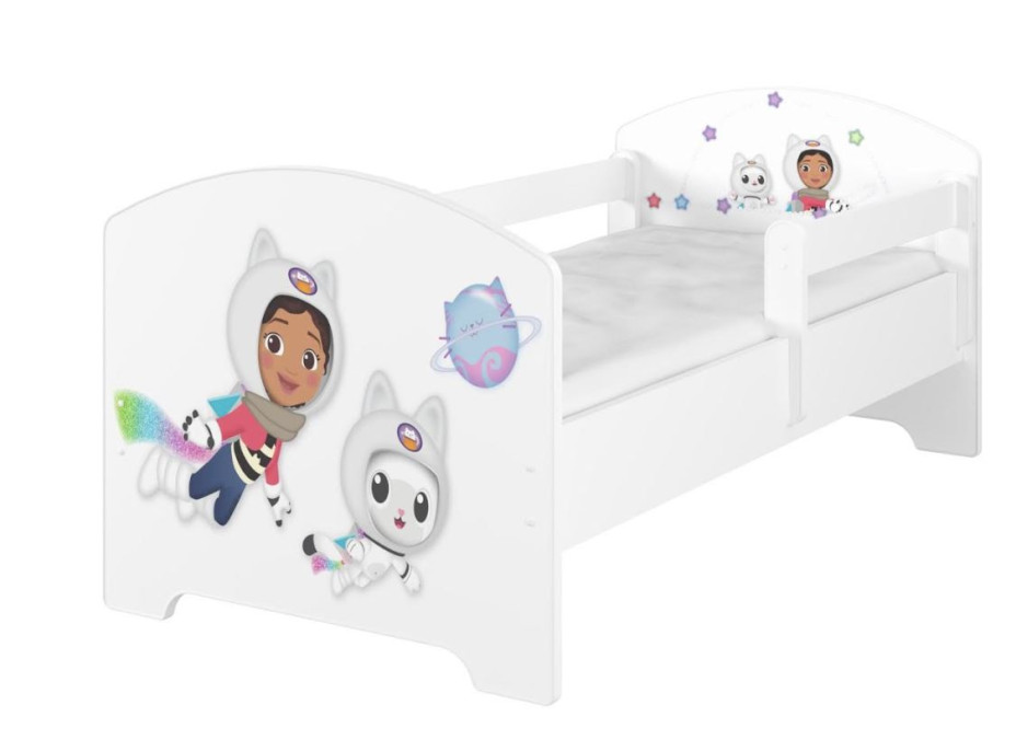 Detská posteľ OSKAR - 140x70 cm - Gabi - Astronautka