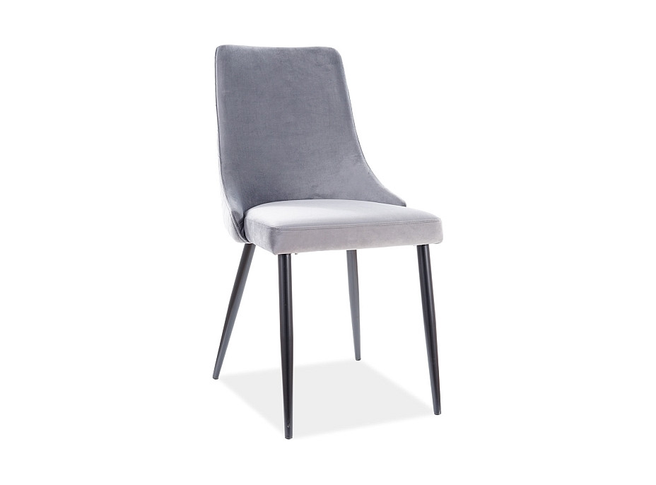 Jedálenská stolička PANINO - čierna / sivá