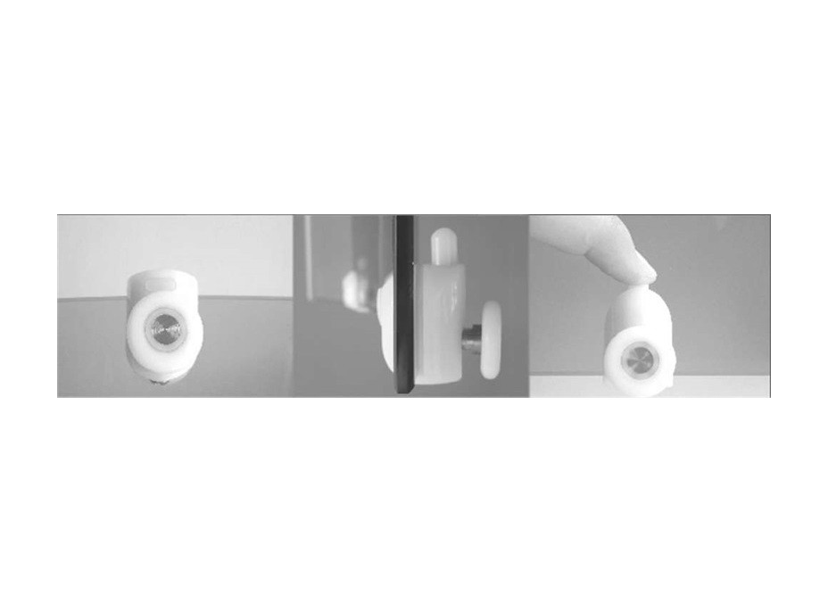 Štvrťkruhový sprchovací kút KORA LITE 90x90 cm - chróm / sklo Grape + SMC vanička