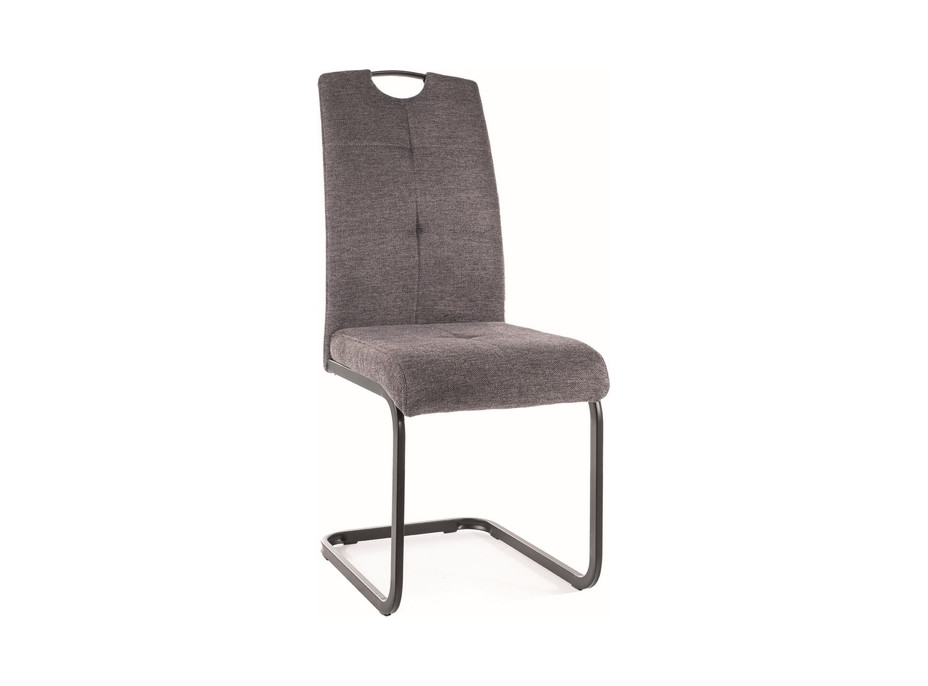 Jedálenská stolička AXE - čierna / tmavo šedá