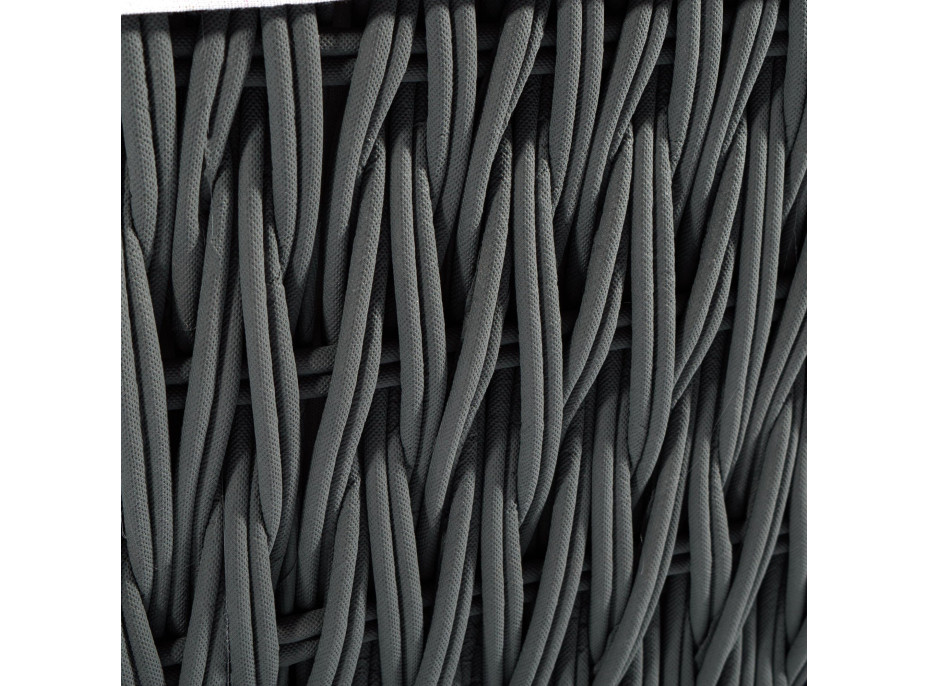 Kufor na bielizeň MERIDA - grafitový - veľkosť L 76x46x46 cm