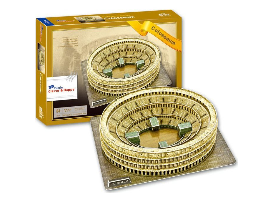 CLEVER&HAPPY 3D puzzle Koloseum 84 dielikov