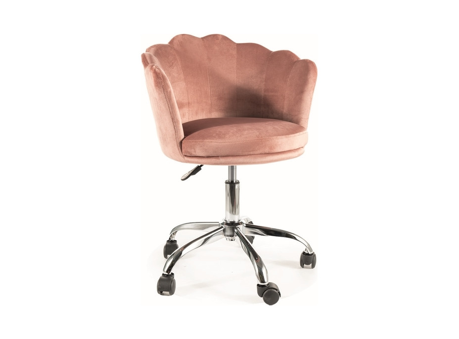 Otočná stolička ROSO - velvet staroružová