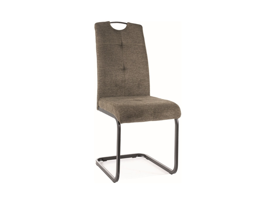 Jedálenská stolička AXE - čierna / olivovo hnedá