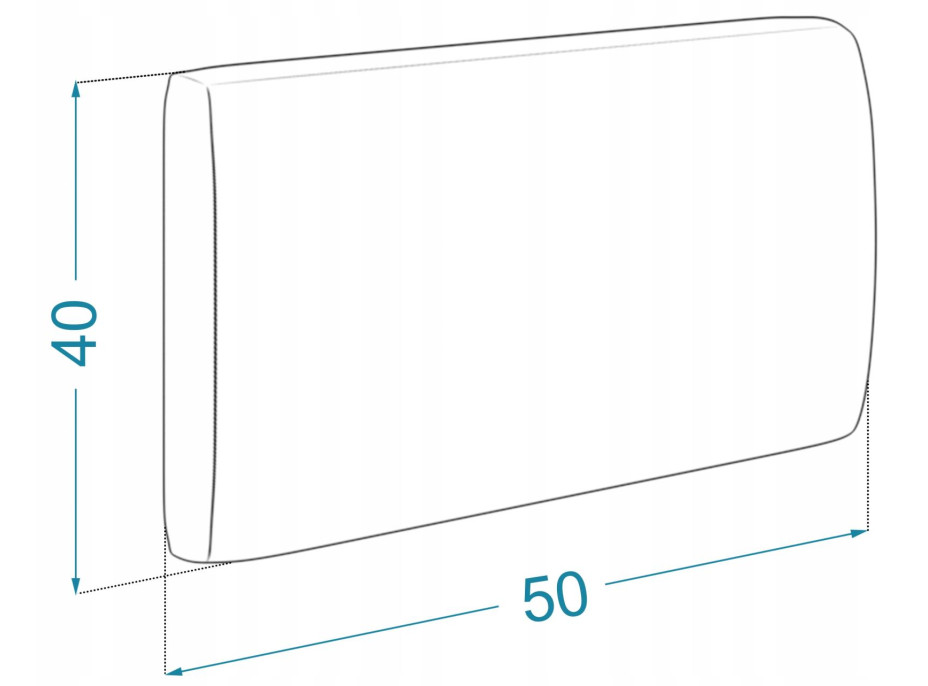 Čalúnený panel na stenu TRINITY - 50x40 cm (viac farieb)