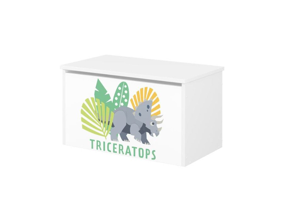 Detská truhla na hračky Jurský svet - Triceratops