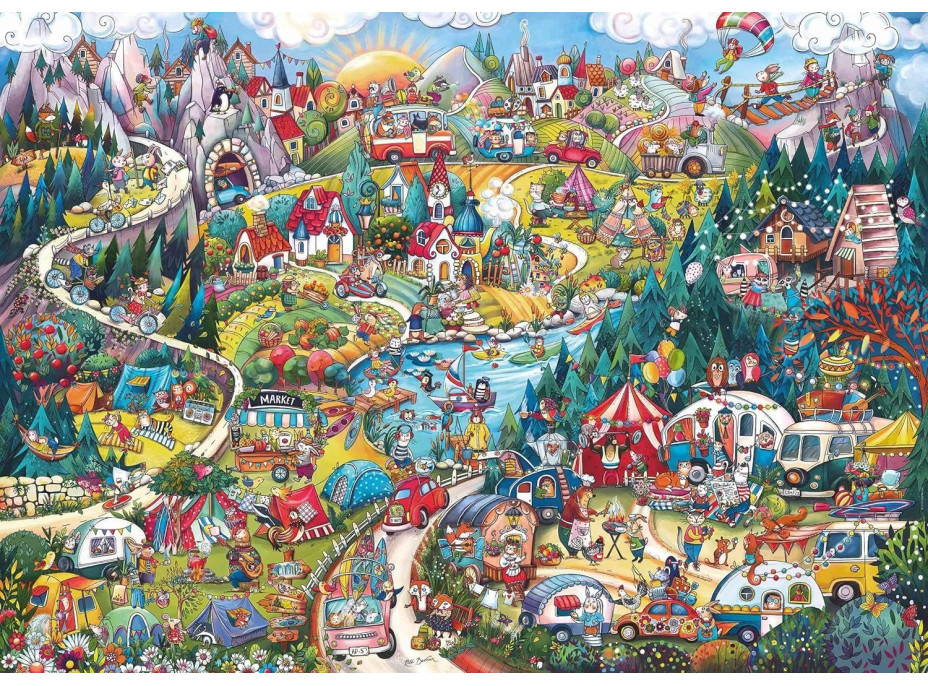 HEYE Puzzle Choďte táboriť! 2000 dielikov