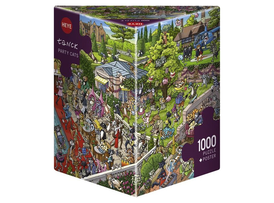 HEYE Puzzle Mačacia party 1000 dielikov