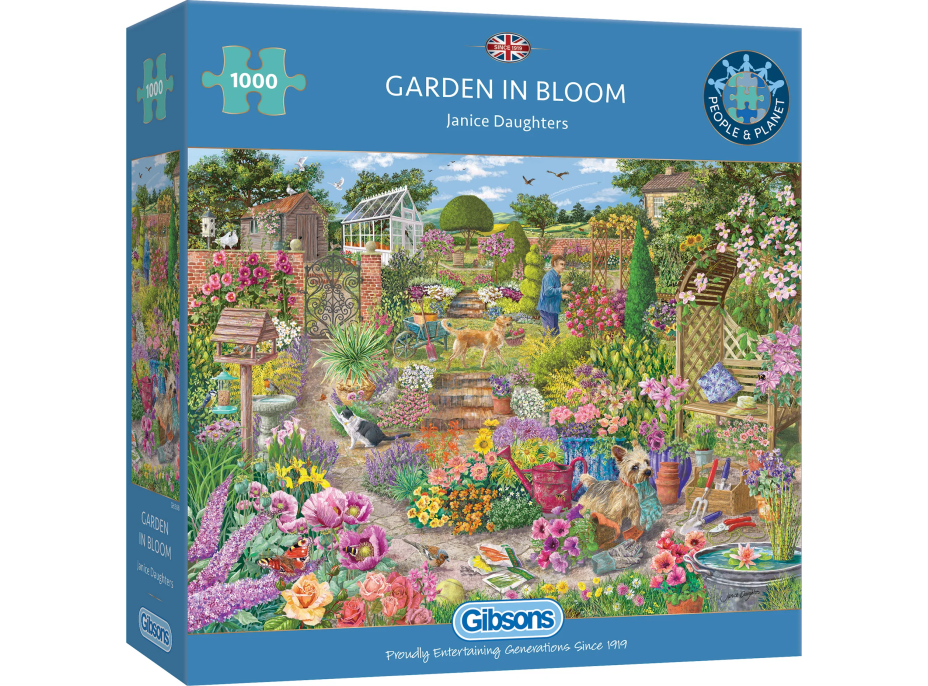 GIBSONS Puzzle Rozkvitnutá záhrada 1000 dielikov