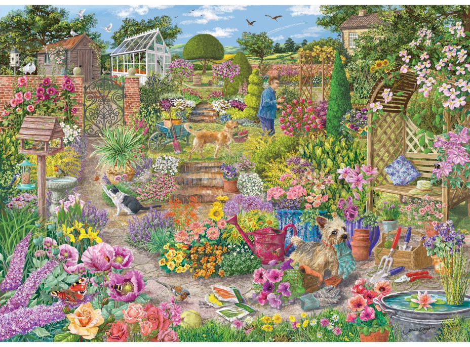 GIBSONS Puzzle Rozkvitnutá záhrada 1000 dielikov