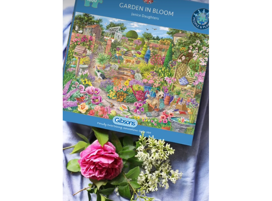 GIBSONS Puzzle Rozkvitnutá záhrada 1000 dielikov