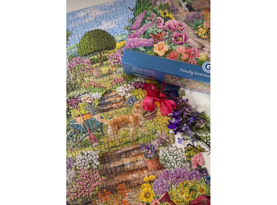 GIBSONS Puzzle Rozkvitnutá záhrada 1000 dielikov