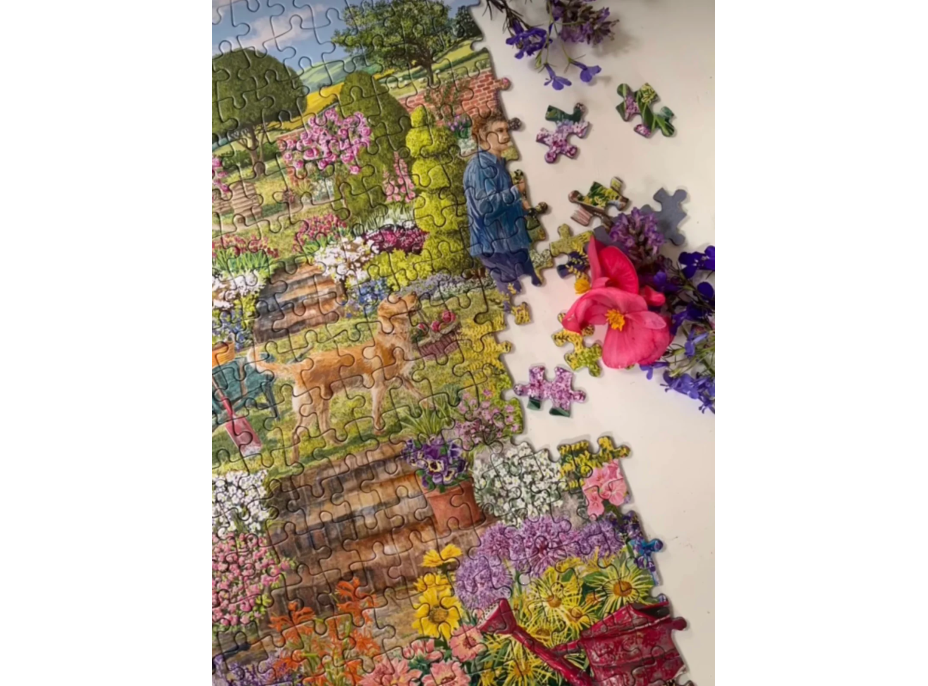 GIBSONS Puzzle Rozkvitnutá záhrada 1000 dielikov