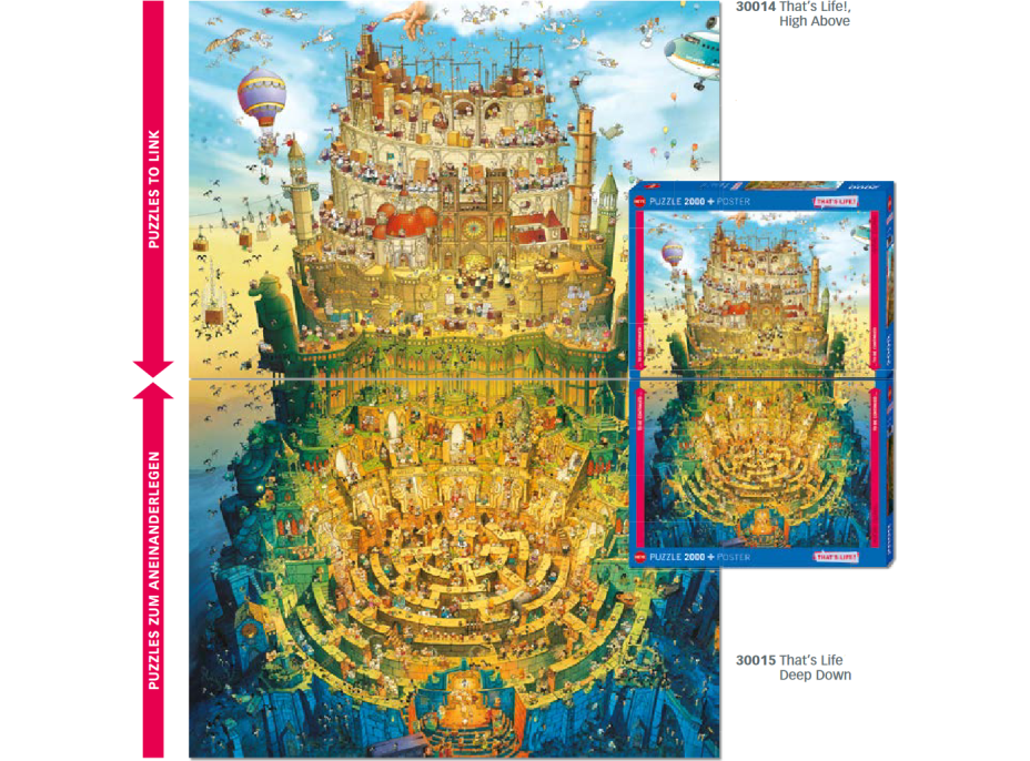 HEYE Puzzle That&#39;s Life: Hlboko 2000 dielikov