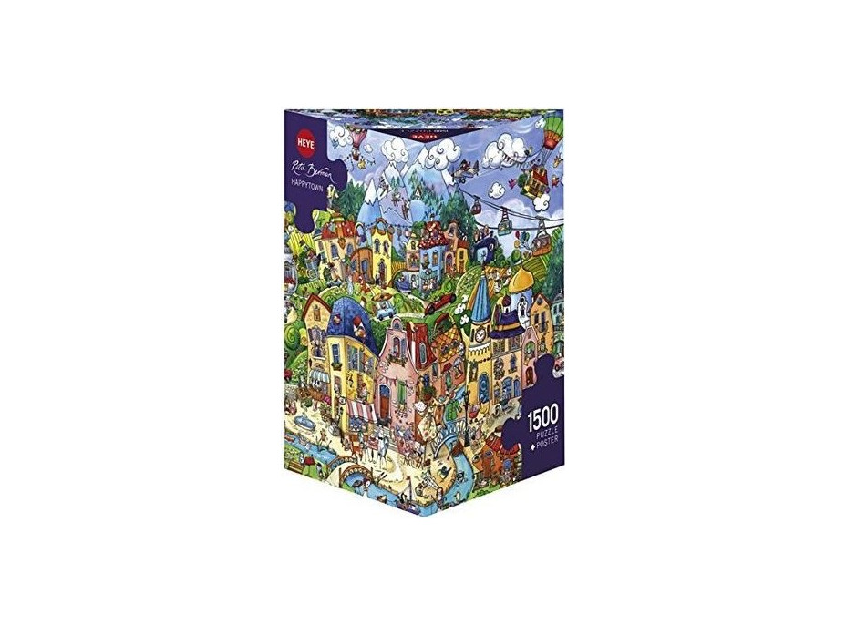 HEYE Puzzle Veselé mestečko 1500 dielikov