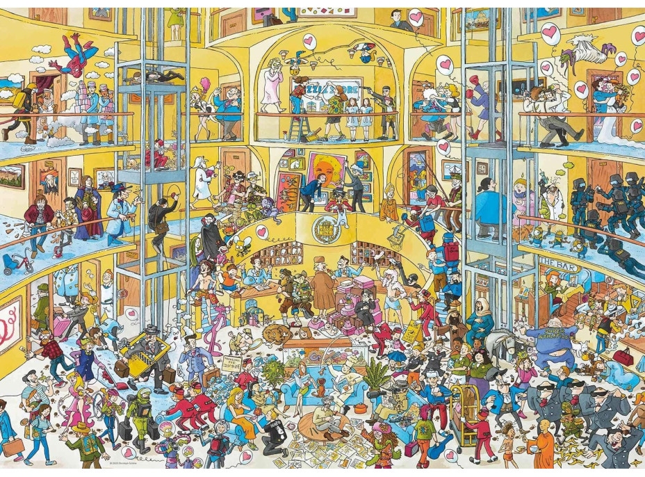 HEYE Puzzle Život v hoteli 1000 dielikov