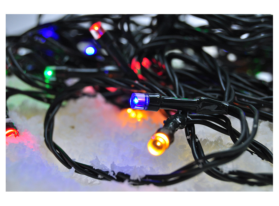 Vianočná vonkajšia LED reťaz 5 m - 50 LED - viacfarebná