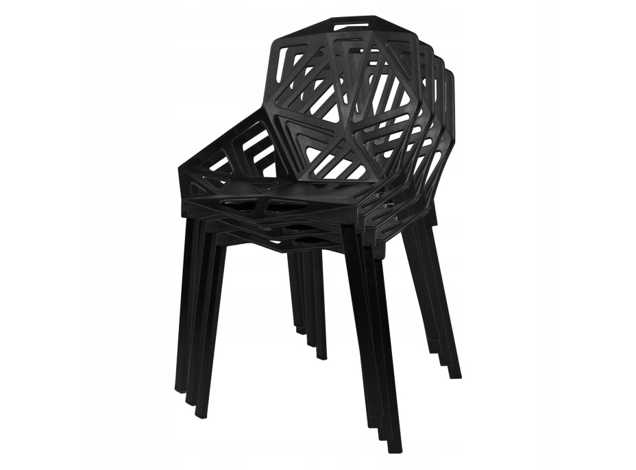 Jedálenská stolička VECTOR - čierna