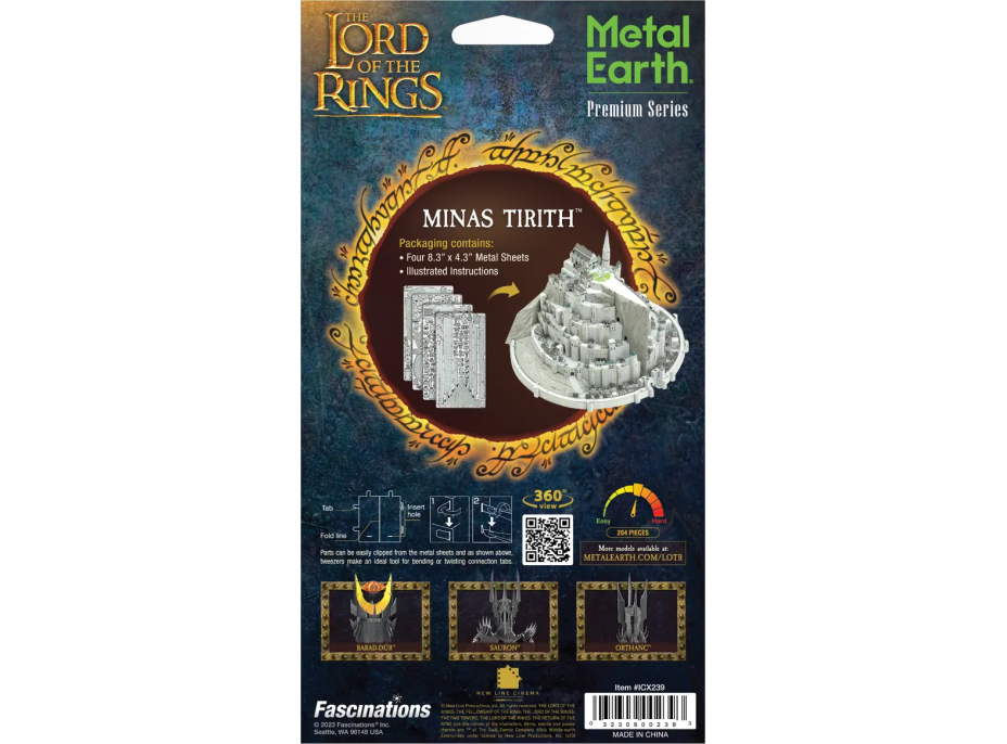 METAL EARTH 3D puzzle Premium Series: Pán prsteňov Minas Tirith