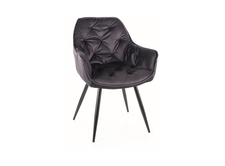 Jedálenská stolička CHERRY - čierna/sivá