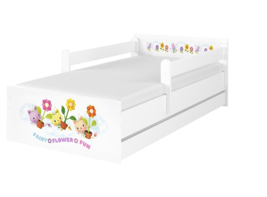 Detská posteľ MAX - 180x90 cm - Gabi - Kvety