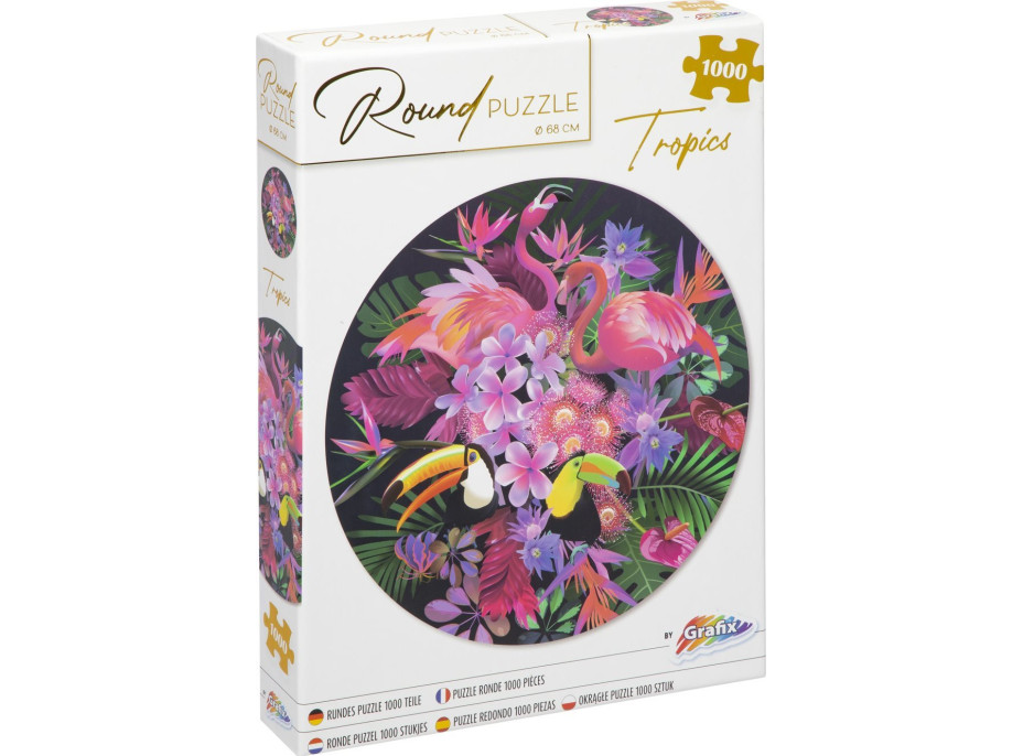 GRAFIX Okrúhle puzzle Tropic 1000 dielikov