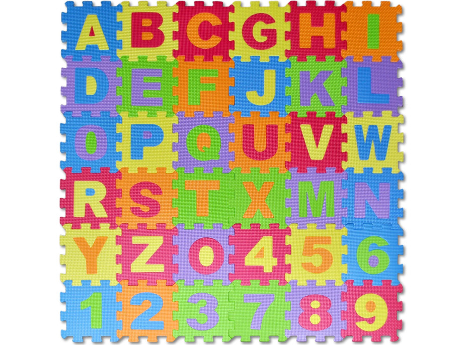 Penové puzzle Písmená a čísla (14,5x14,5)