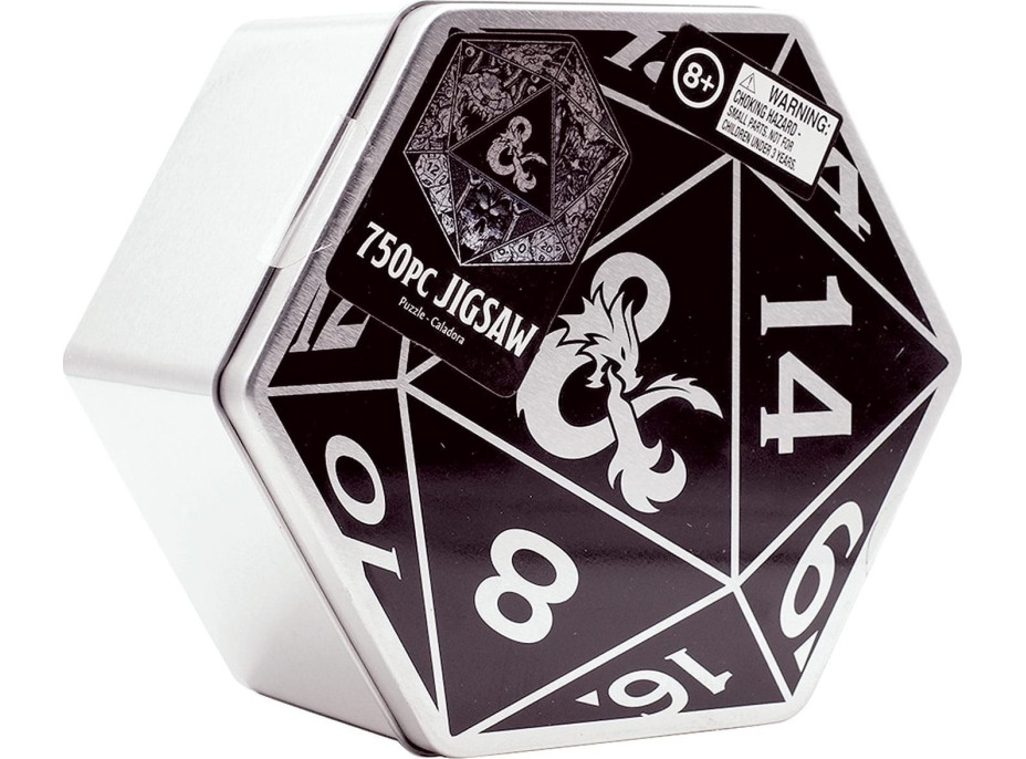 Metalické puzzle Dungeons&Dragons 750 dielikov v plechovej krabičke