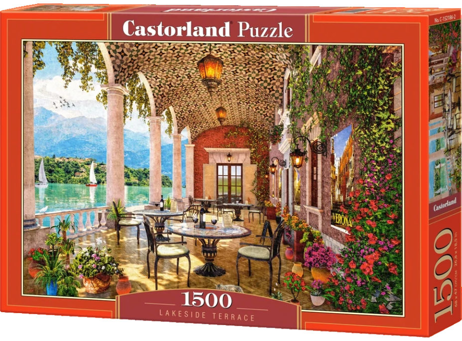 CASTORLAND Puzzle Terasa pri jazere 1500 dielikov