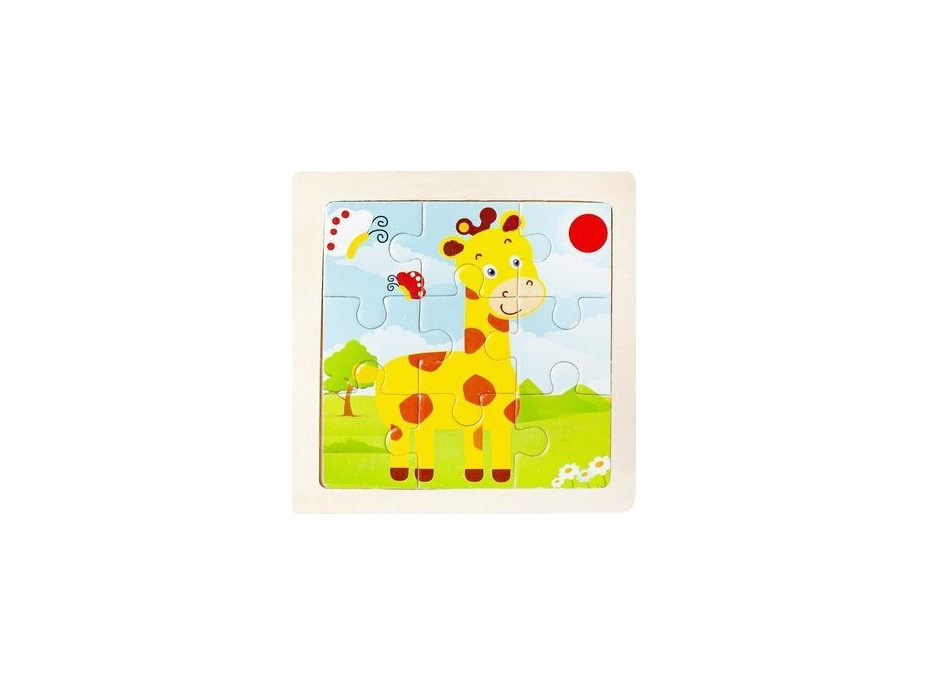 Drevené puzzle - Zvieratká - 4 kusy