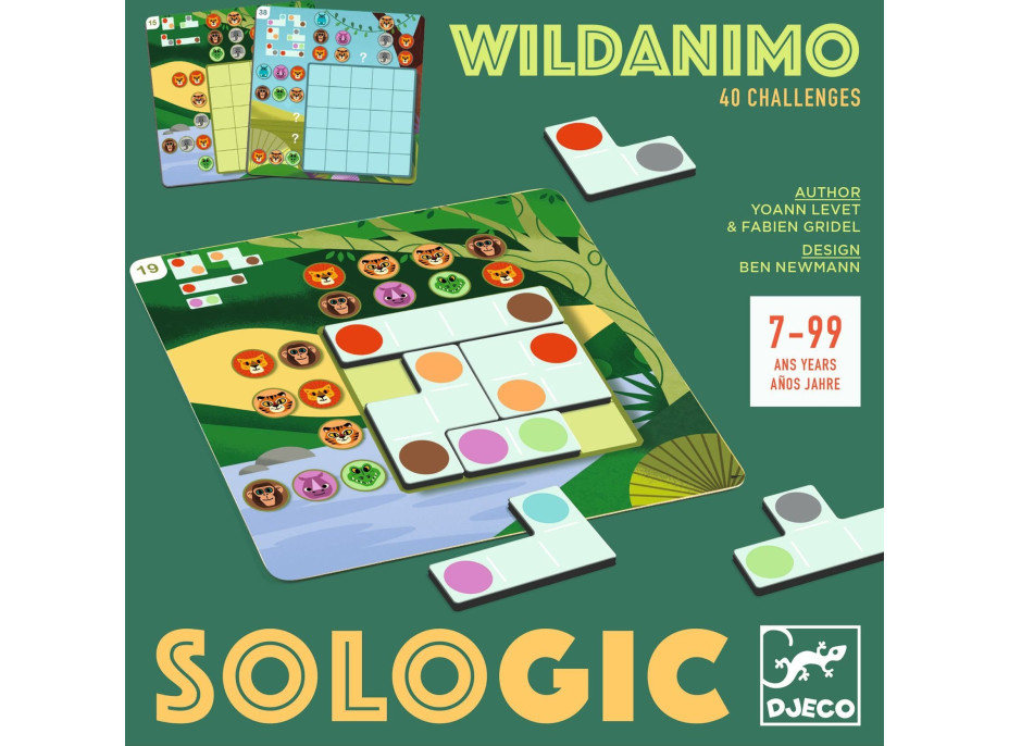 DJECO Vrecková hra Sologic - Wildanimo