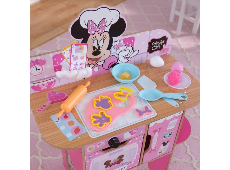 KIDKRAFT Detská kuchynka Minnie Mouse pekáreň & kaviareň