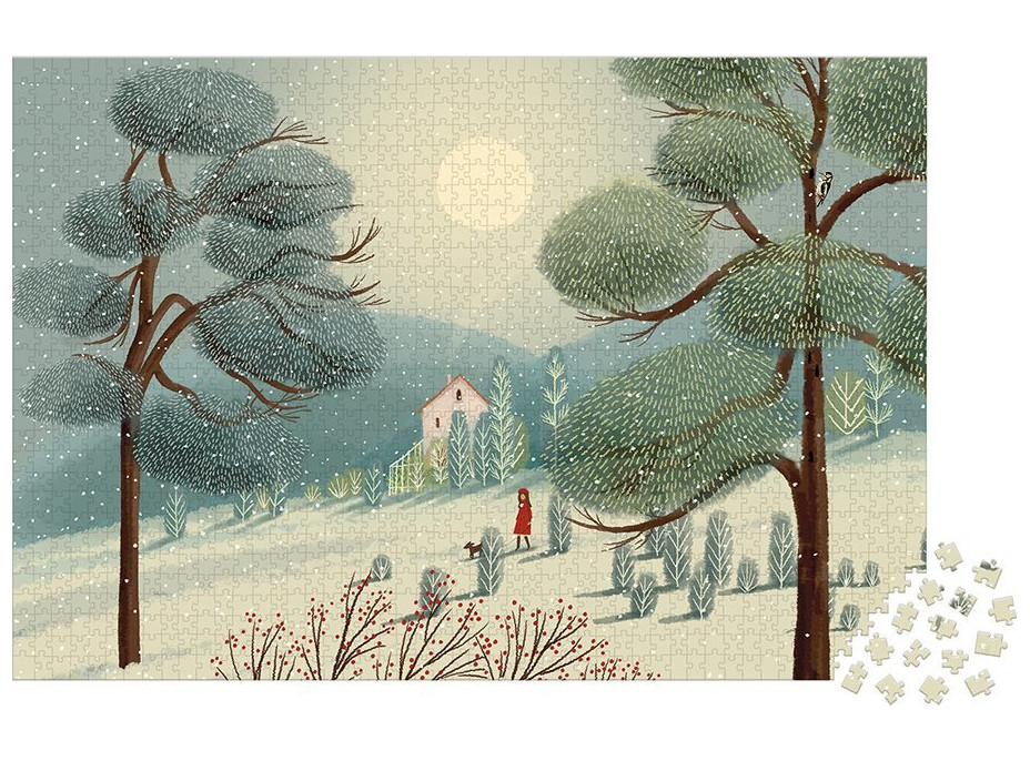 JANOD Puzzle Čarokrásna zima 1500 dielikov