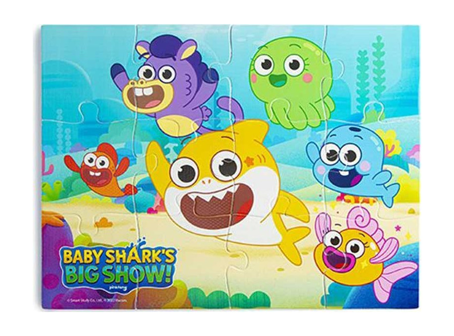 NICKELODEON Puzzle do vane Baby Shark 12 dielikov