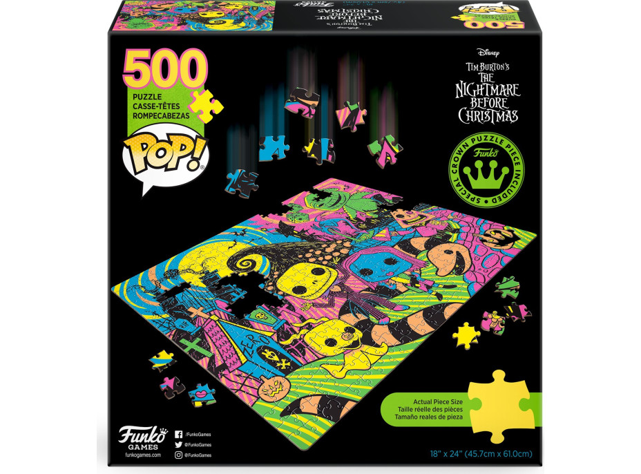FUNKO GAMES Puzzle POP! Ukradnuté Vianoce Tima Burtona 500 dielikov