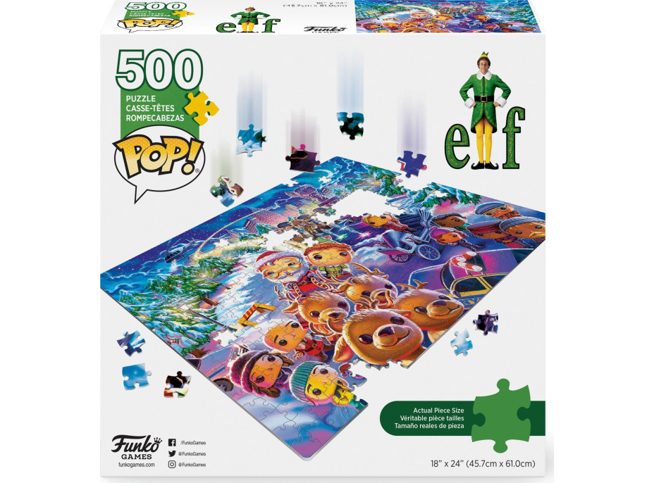 FUNKO GAMES Puzzle POP! Vianočný škriatok 500 dielikov