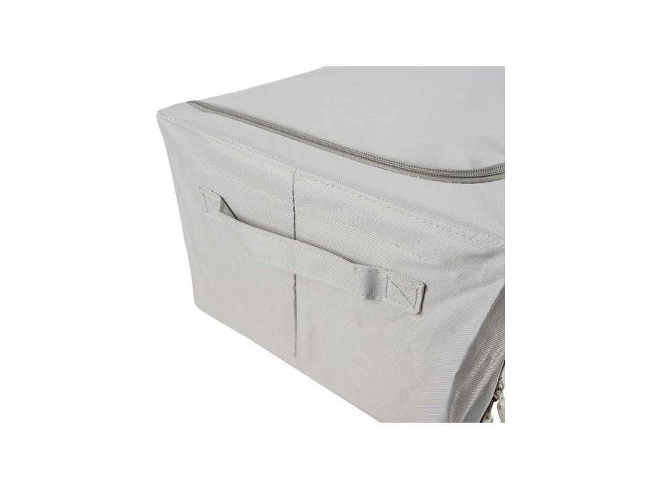 Textilný box na posteľnú bielizeň 2 ks - 40x30x20 cm - šedý