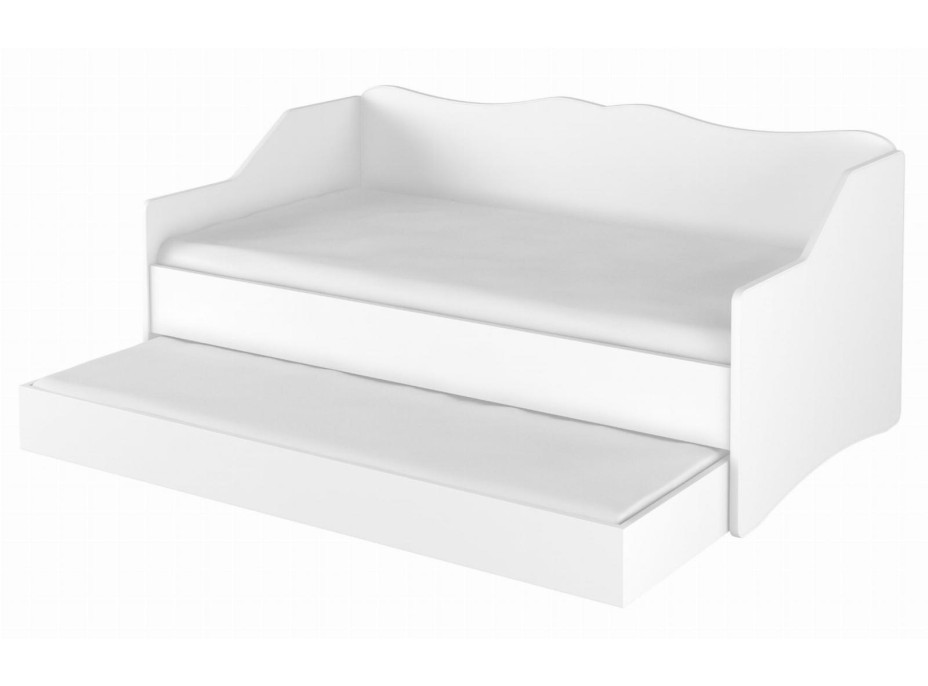 Detská posteľ s prístelkou LULLU 160x80 cm - Mimoni - Hojdacia sieť