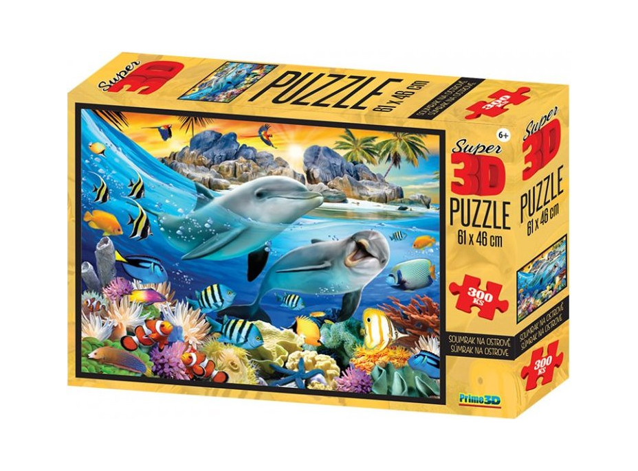 PRIME 3D Puzzle Podmorský život na útese 3D 300 dielikov