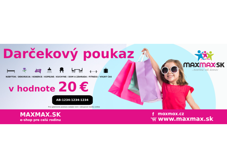 Darčekový poukaz v hodnote 20 €