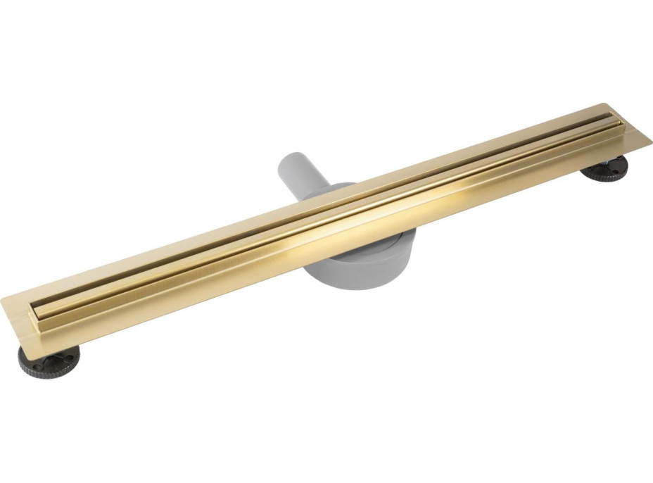Odtokový sprchový žľab REA NEOX SLIM PRO - kartáčovaný zlatý