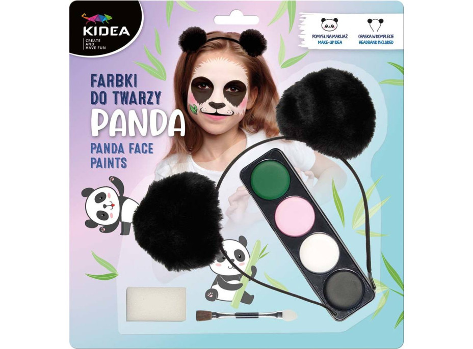 Farby na tvár - Panda