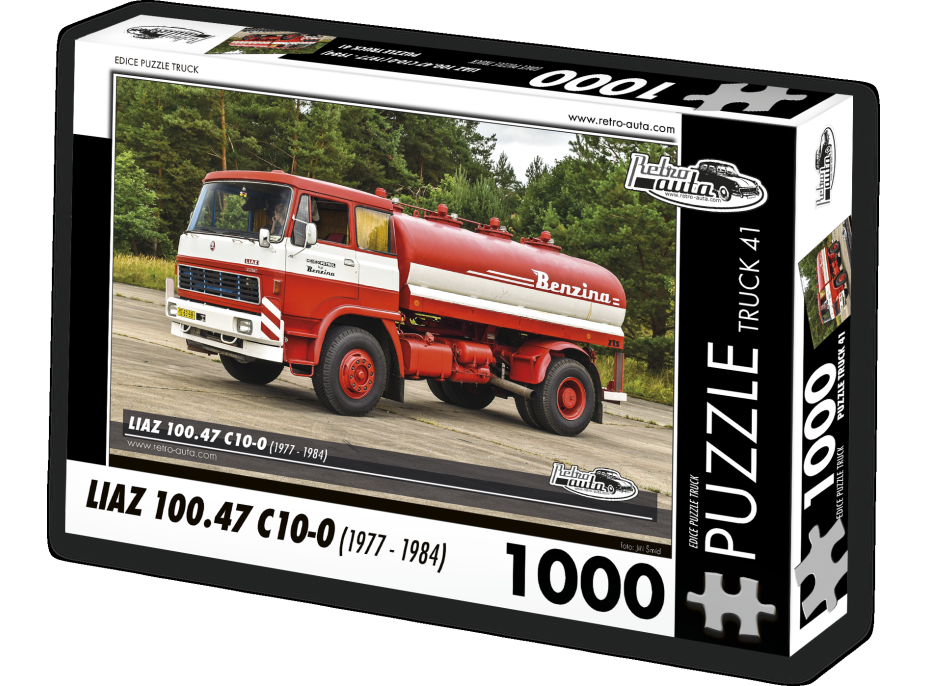 RETRO-AUTA Puzzle TRUCK č.41 Liaz 100.47 C10-0 (1977 - 1984) 1000 dielikov