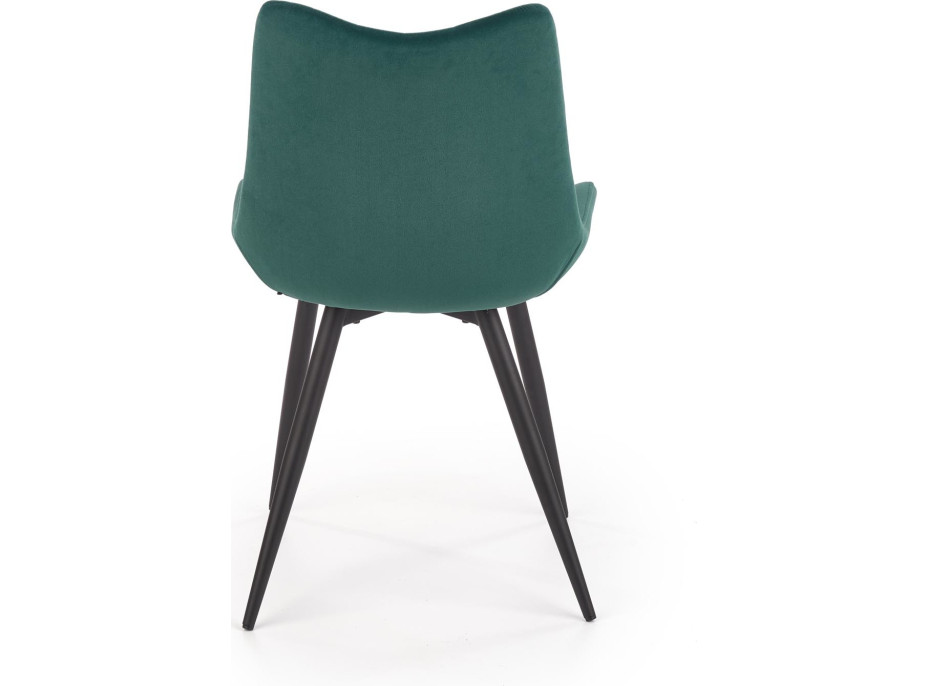 Jedálenská stolička ELEKTRA - tmavo zelená/čierna