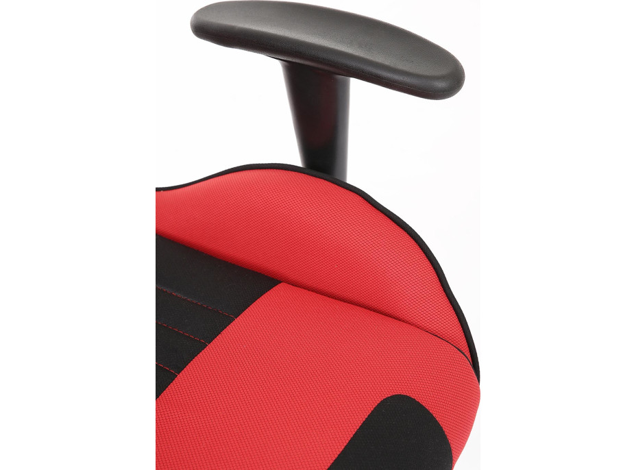 Herná stolička PULSAR - červená/čierna