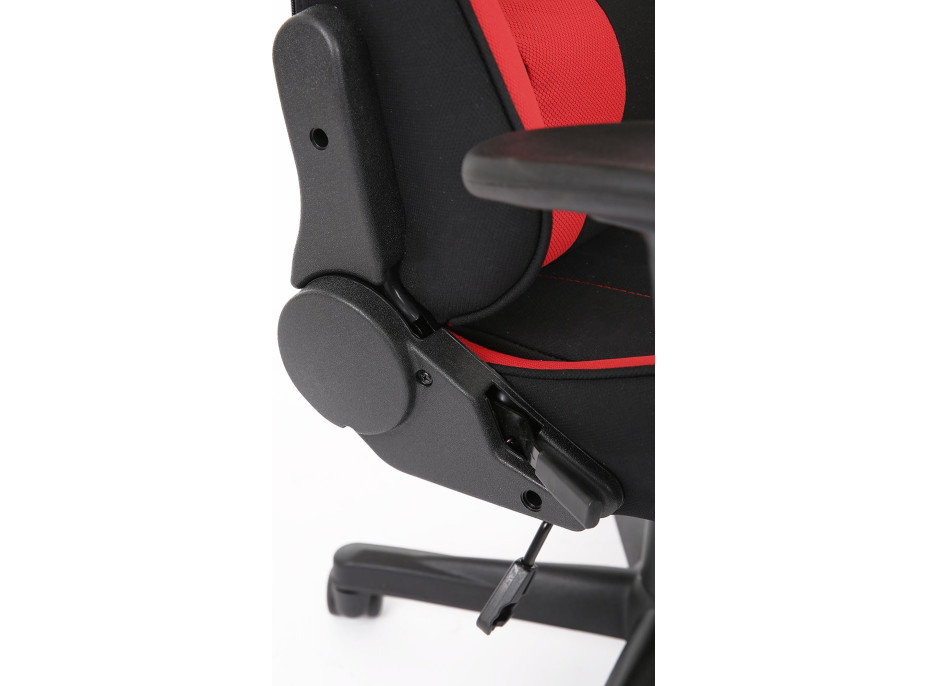 Herná stolička PULSAR - červená/čierna