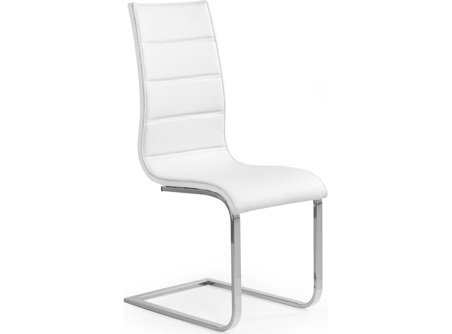 Jedálenská stolička PAMELA - biela/biela