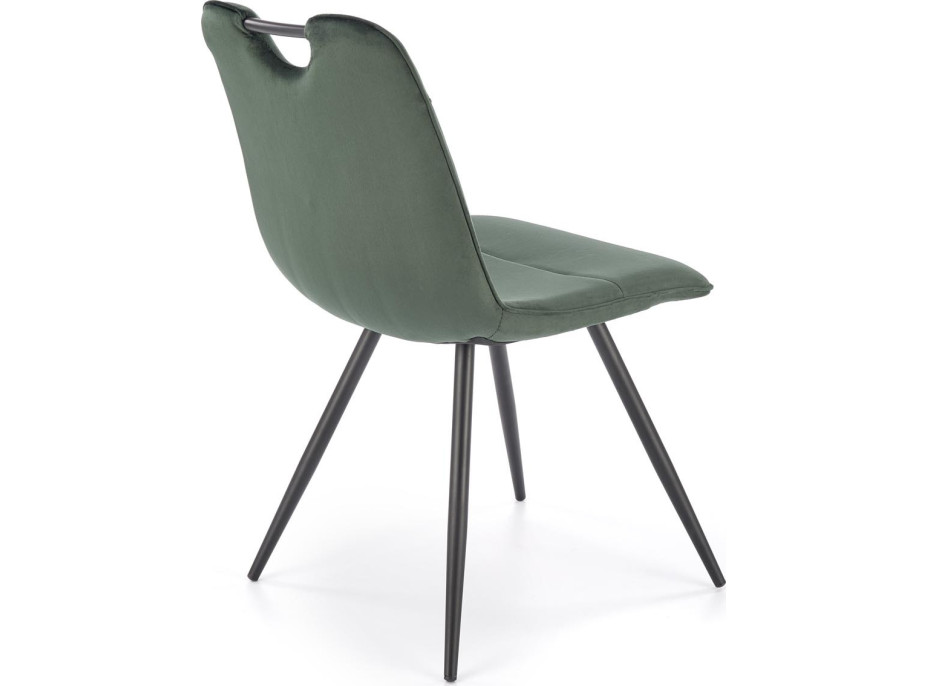 Jedálenská stolička GLORIA - tmavo zelená